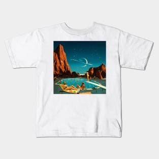 Having fun in Saturn Kids T-Shirt